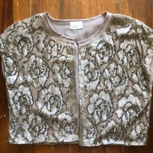 Cropped beaded jacket